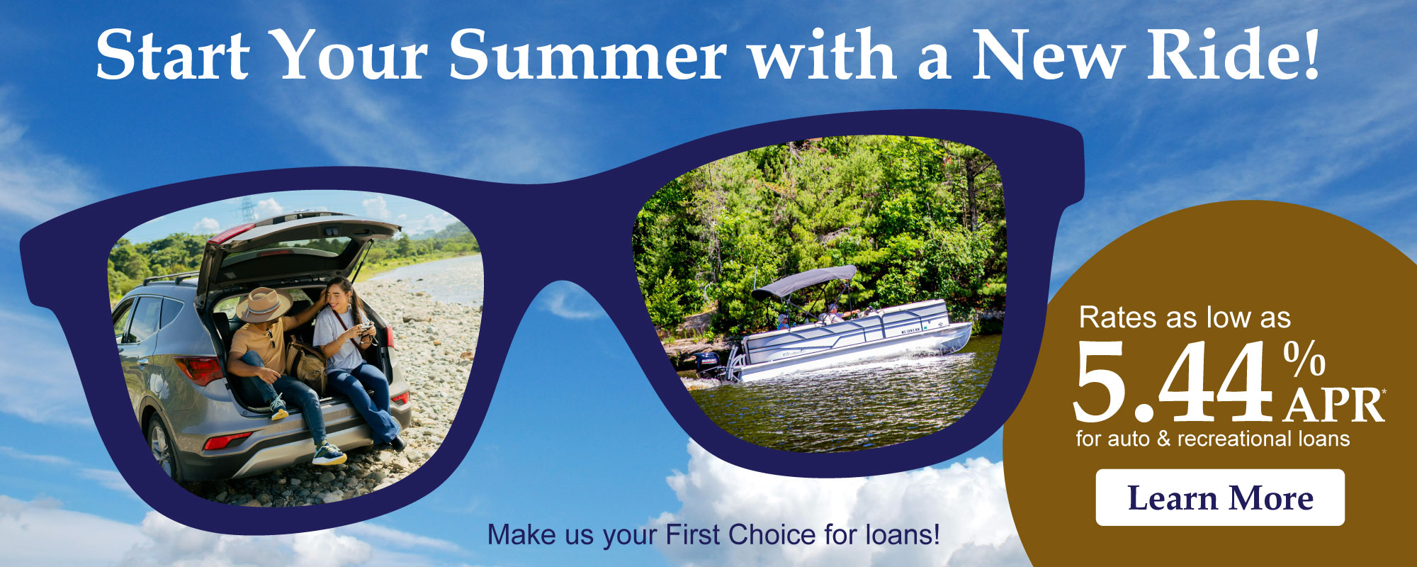 Start your summer with a New Ride! How about with a SUV or Pontoon?